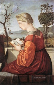 ヴィットーレ カルパッチョ Painting - ヴィットーレ・カルパッチョを読む聖母